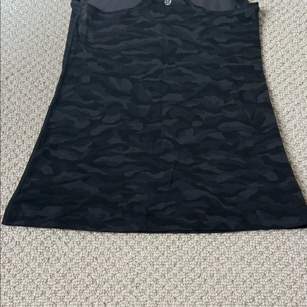 lululemon athletica Black Camo Tank Top
